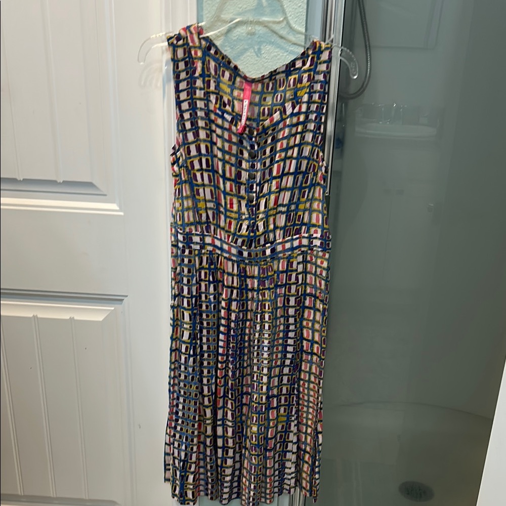 Tracy Reese Colorful Geometric Midi Dress